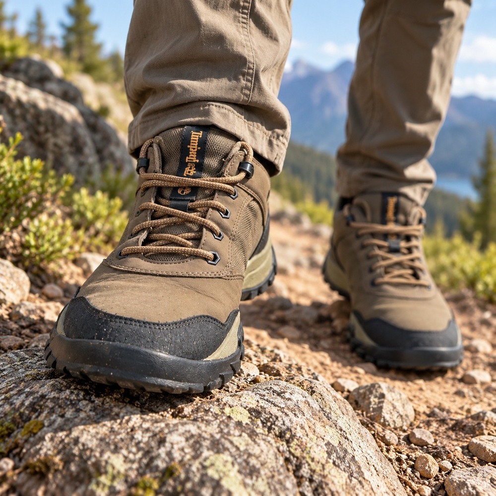 Timberland Mens Mt. Maddsen Low Hiking Shoes Brown A5QFB Size 10.5